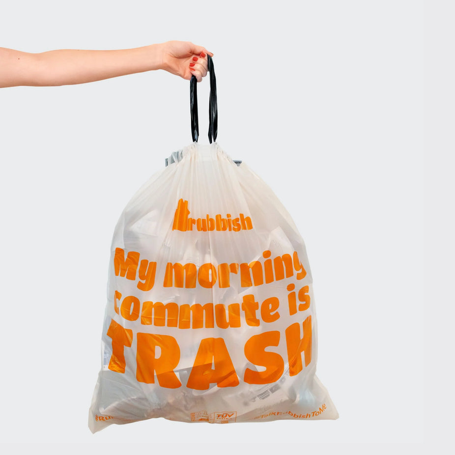 13 Gallon Compostable Drawstring Trash Bags (40 CT)