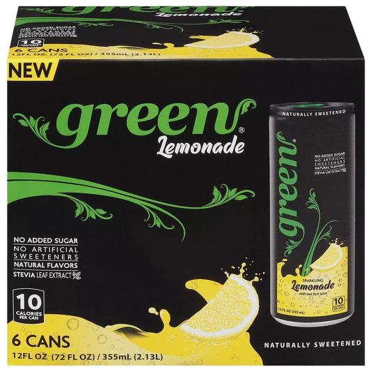 Green Soda Sparkling Lemonade (6 Pack)
