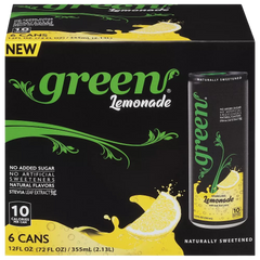 Green Soda Sparkling Lemonade (6 Pack)