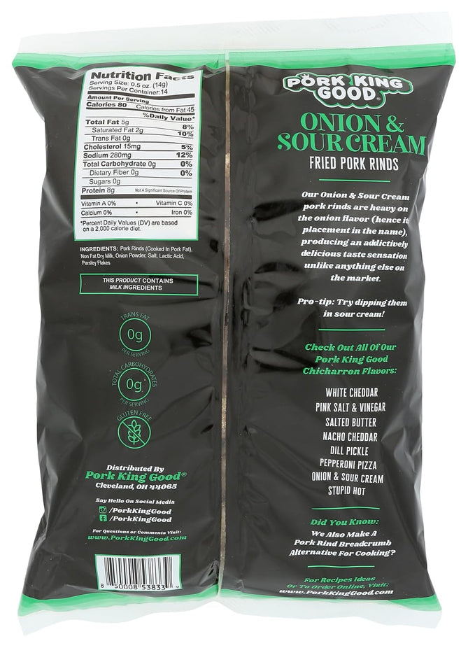 Onion & Sour Cream Fried Pork Rinds