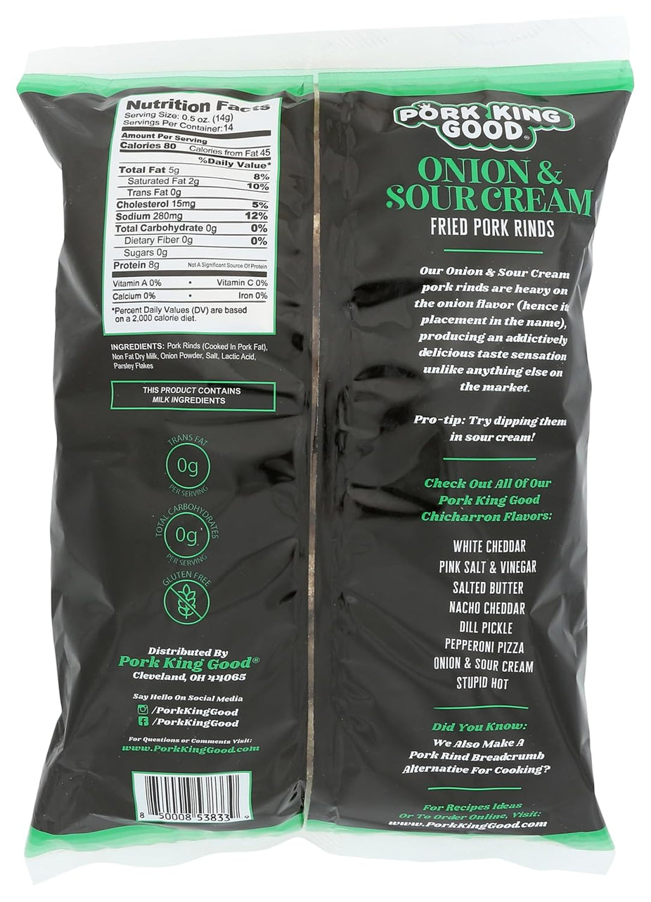 Onion & Sour Cream Fried Pork Rinds