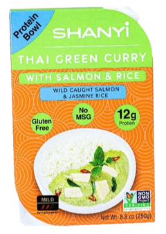 Thai Green Curry with Salmon & Rice