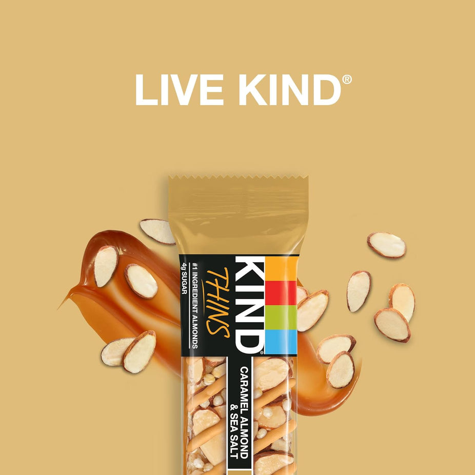 Caramel Almond & Sea Salt Thins Bar (10 CT)