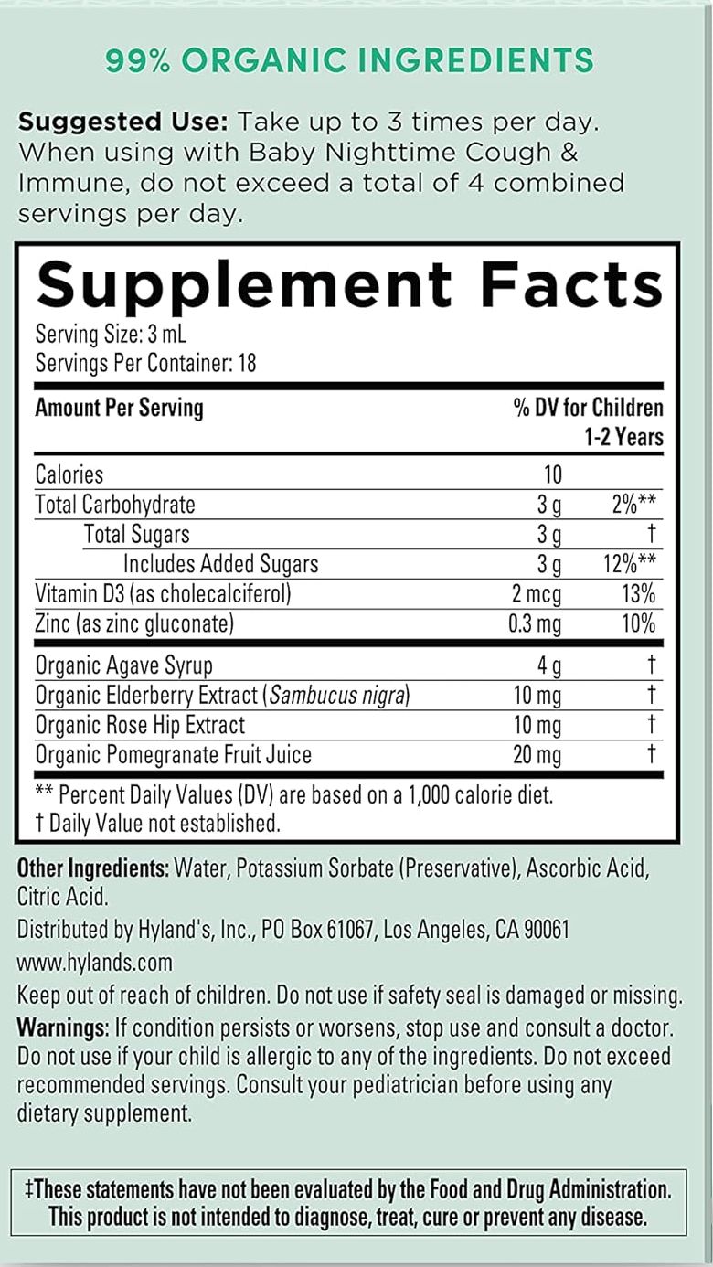 Hyland's Cough And Immune Daytime Martie