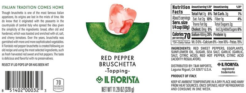 Red Pepper Bruschetta Topping