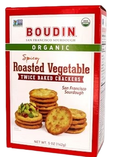 Organic Spicy Roasted Vegetable Baked Crackers