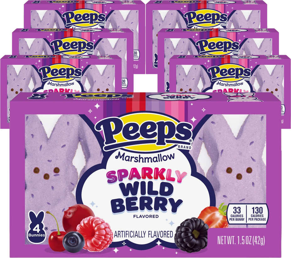 Wildberry Flavored Marshmallow Bunnies (6 Pack)