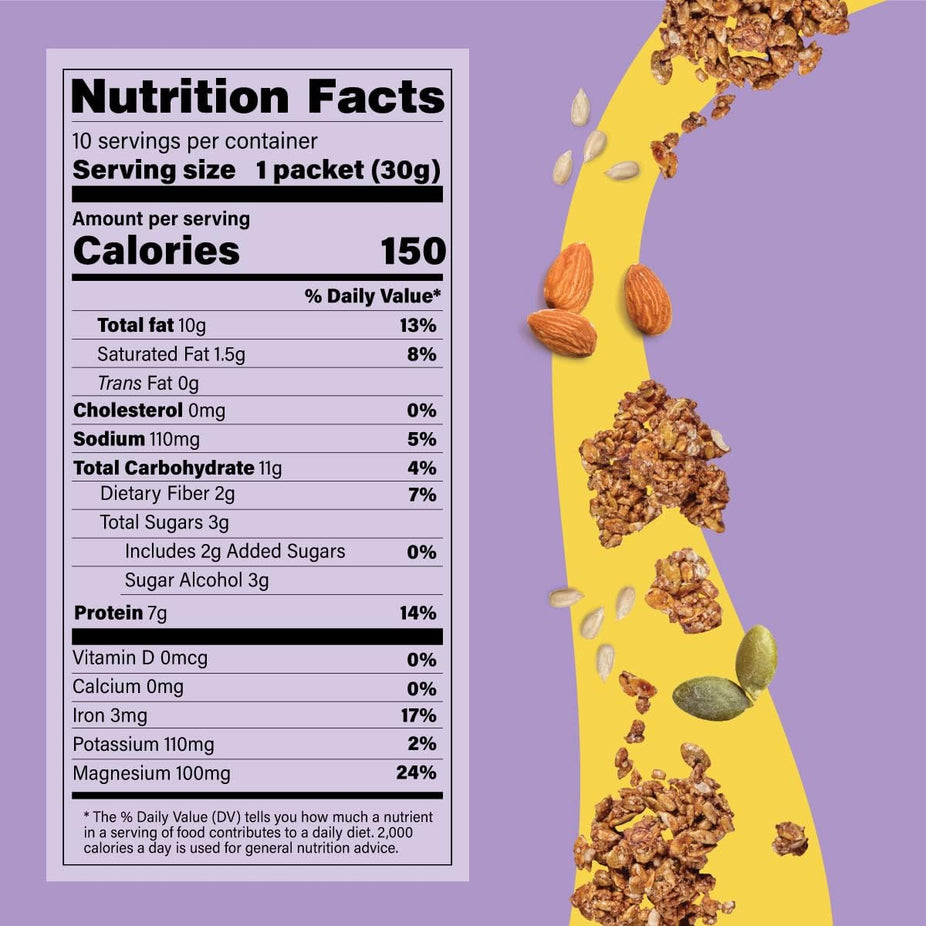 Organic Salted Caramel Flavor Seed Granolas - Brain Boost (10 CT)