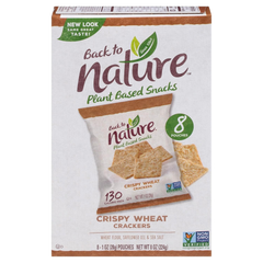 Crispy Wheat Crackers - Individual Lunchbox Grab & Go Snack Bags (8 CT)