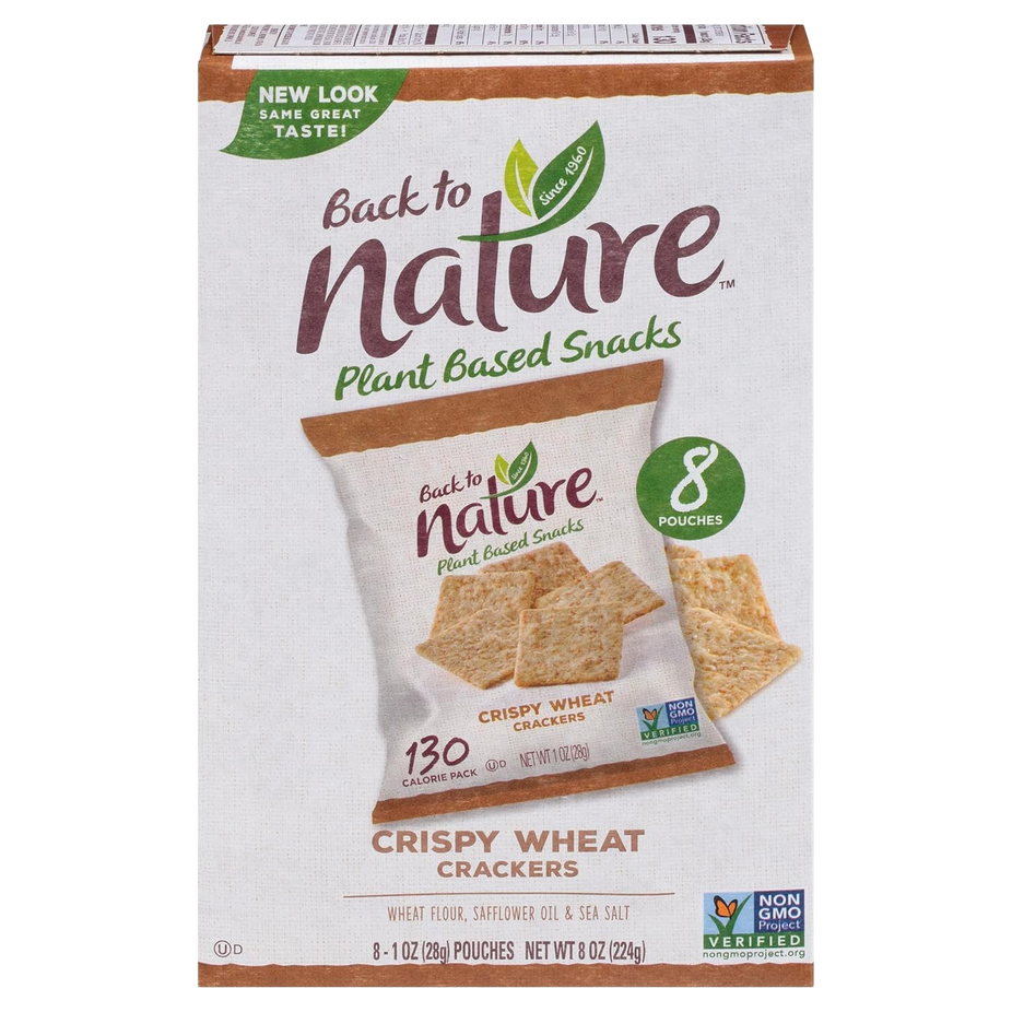 Crispy Wheat Crackers - Individual Lunchbox Grab & Go Snack Bags (8 CT)