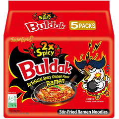 Buldak 2x Spicy Chicken Flavor Noodles Ramen (5 CT)
