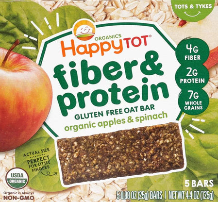 Organic Apples and Spinach Oat Bar (5 CT)