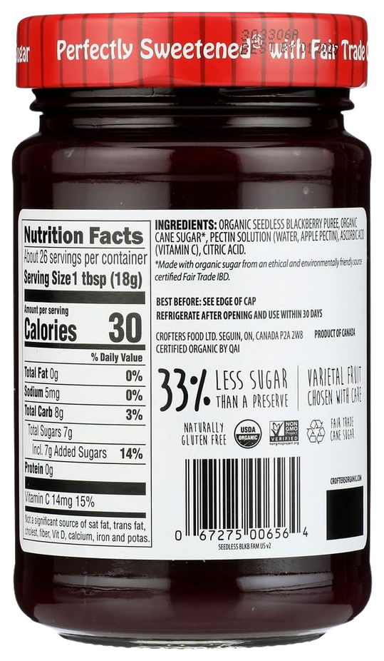 Seedless Blackberry Fruit Spread