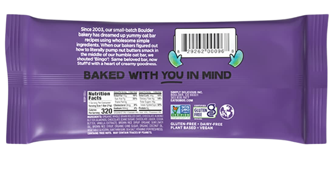 Stuff'd Chocolate Almond Butter Oat Bar (12 CT)