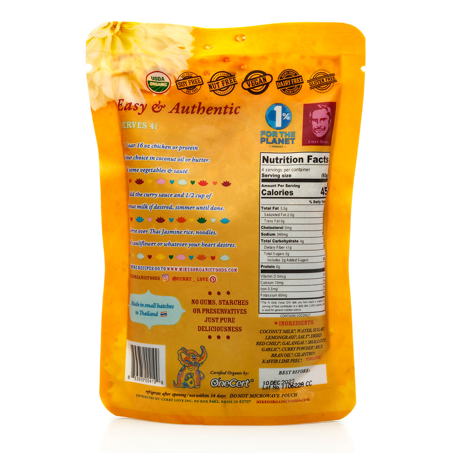 Yellow Thai Curry Sauce