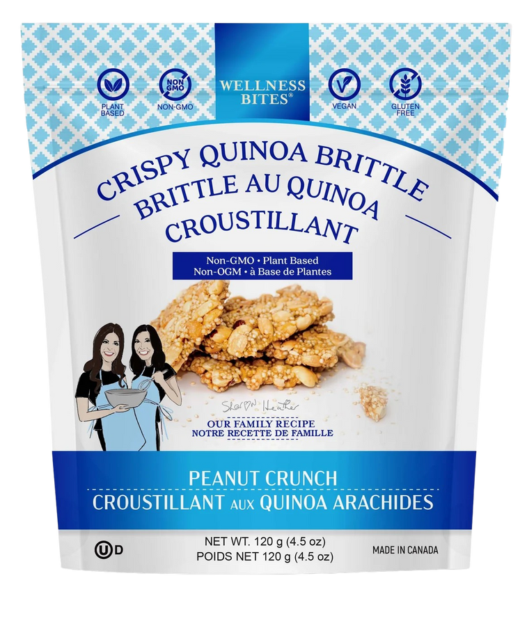 Crispy Quinoa Brittle Peanut Crunch