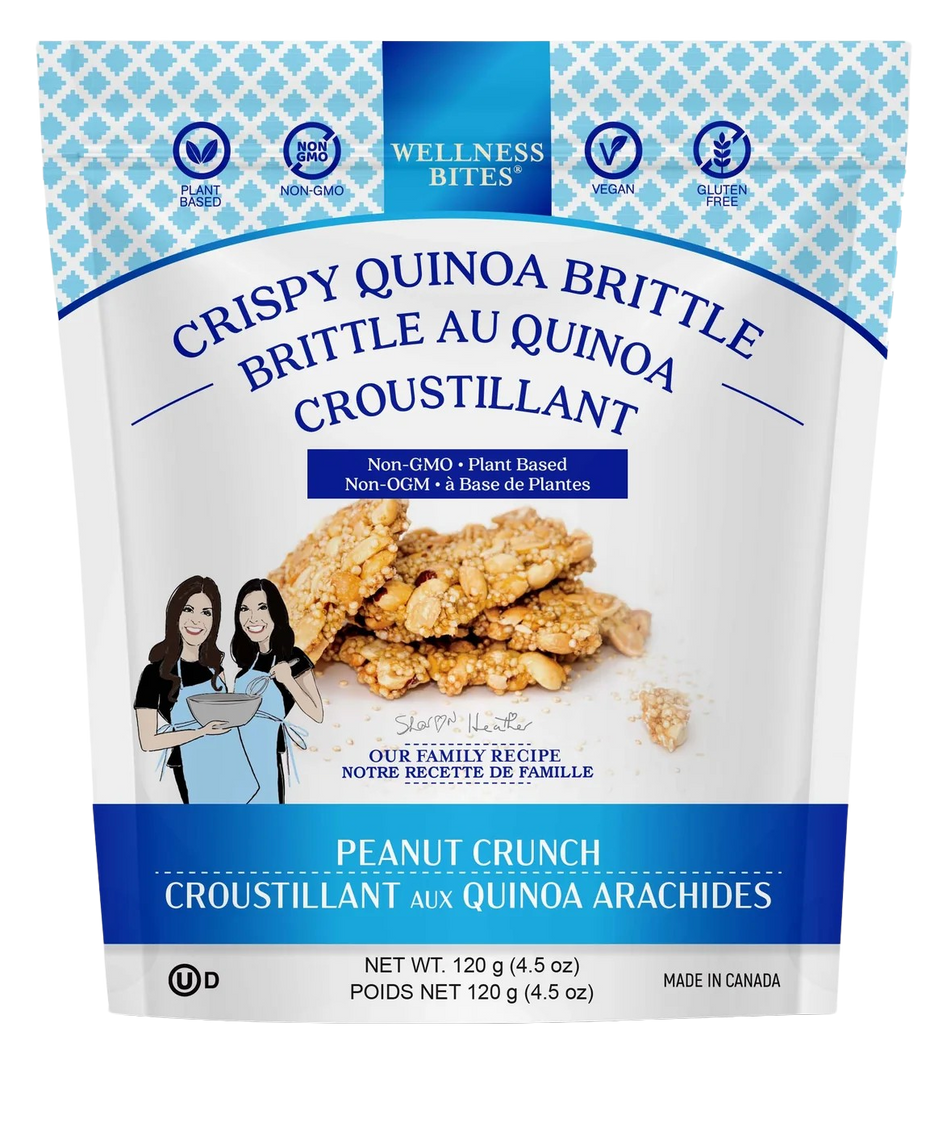 Crispy Quinoa Brittle Peanut Crunch