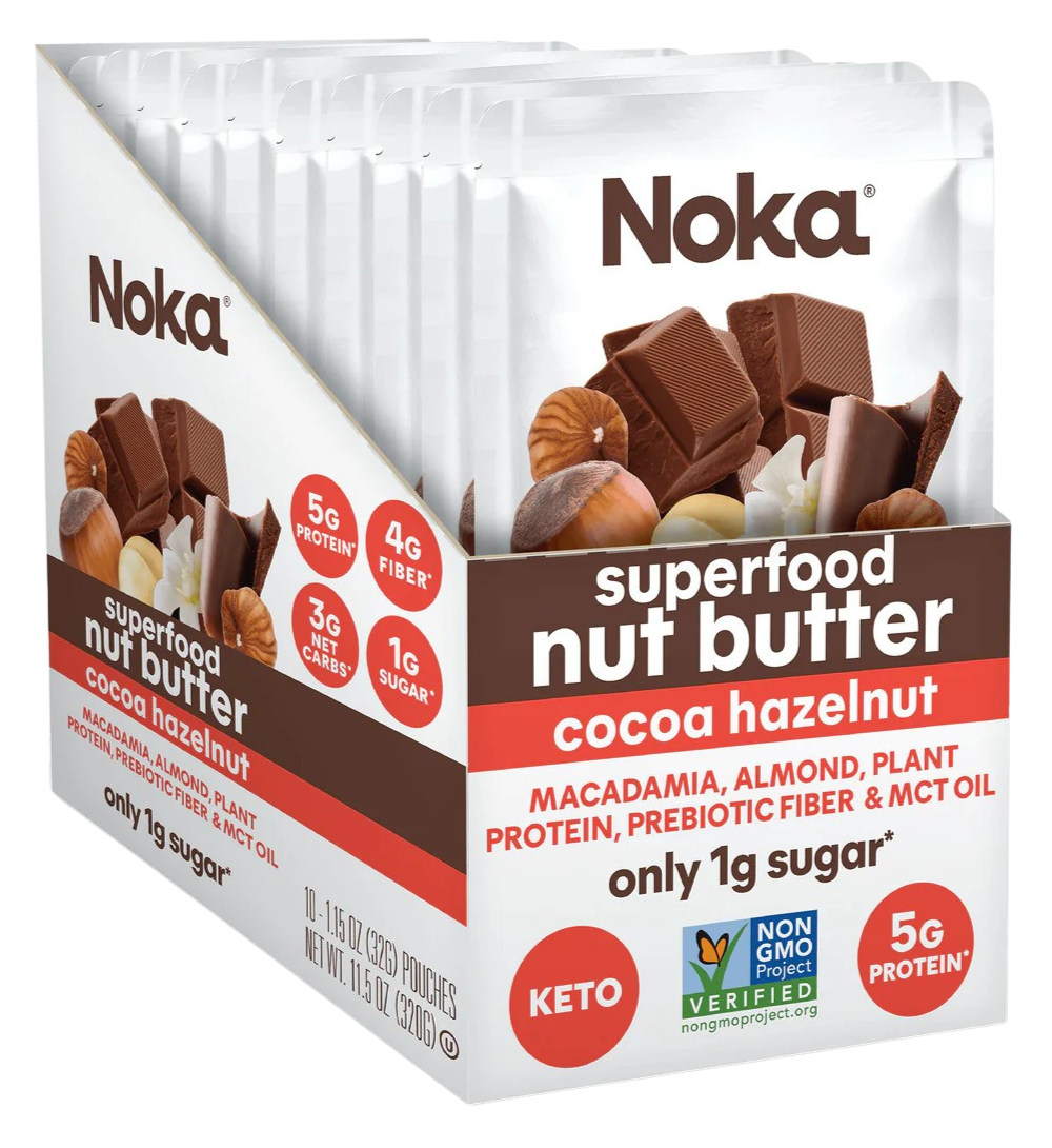 Noka Organics Superfood Nut Butter Cocoa Hazelnut Sachets (10 CT) Martie