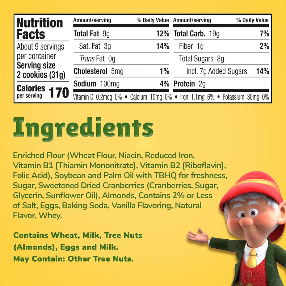 Sandies Shortbread - Cranberry Almond