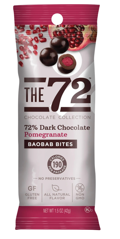 Baobab Bites Pomegranate Dark Chocolate (12 CT)