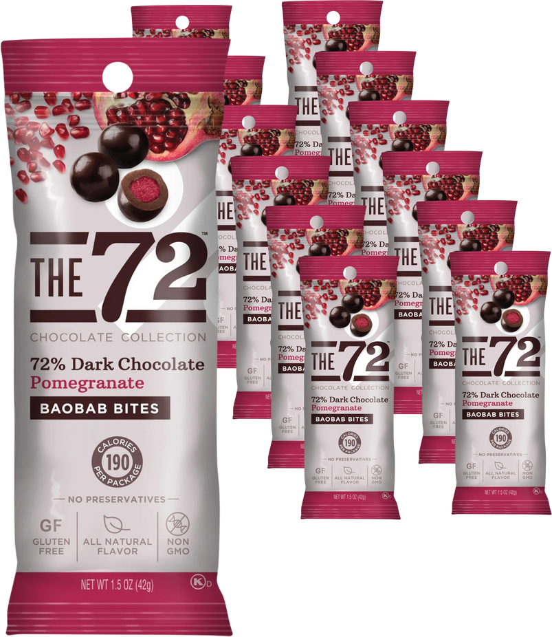 Baobab Bites Pomegranate Dark Chocolate (12 CT)