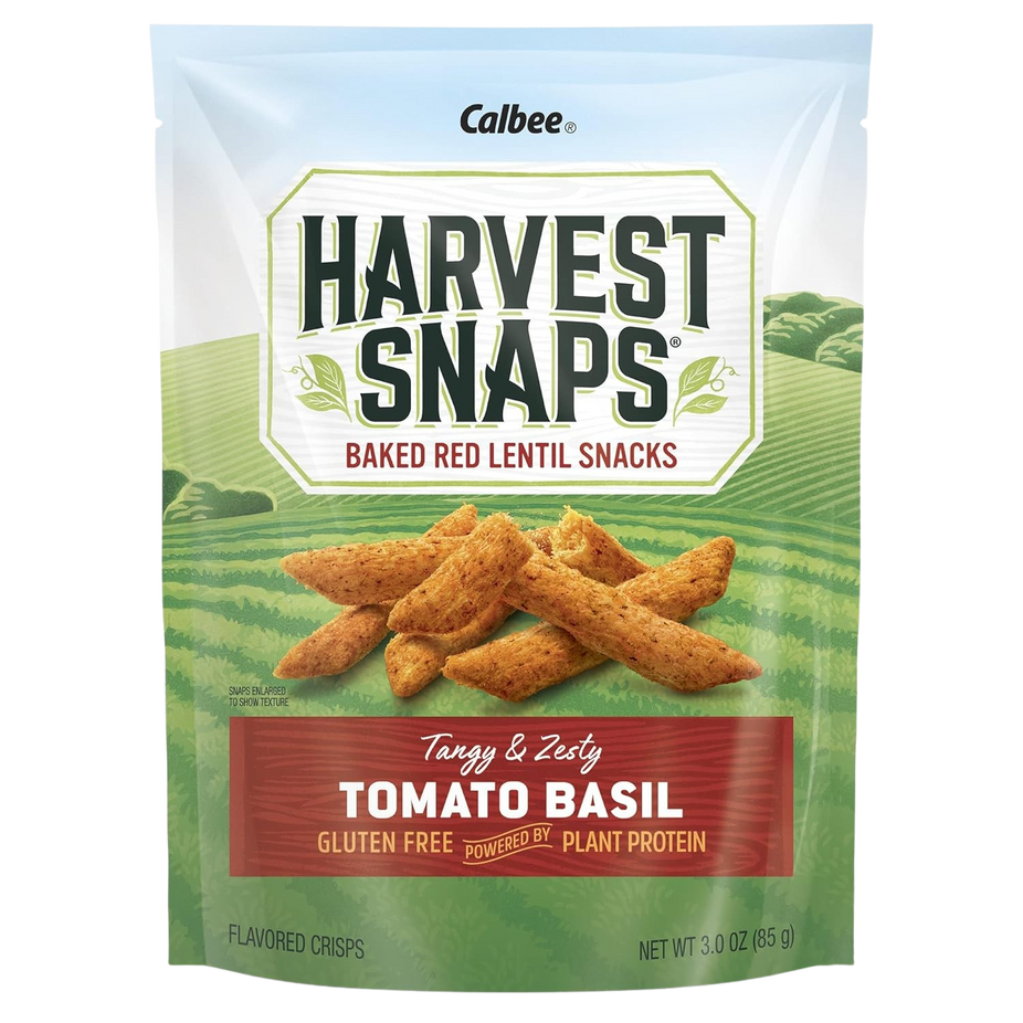 Tomato Basil Baked Red Lentil Snack