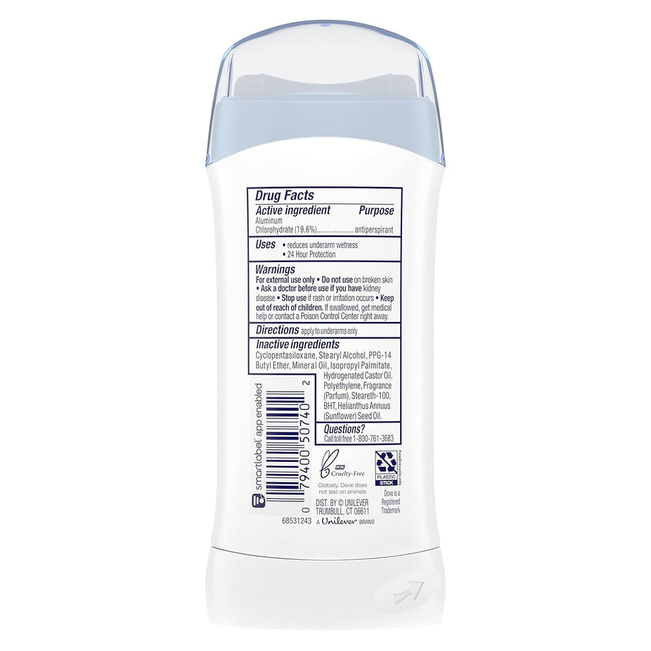 Sensitive Skin Invisible Solid Antiperspirant And Deodorant Stick