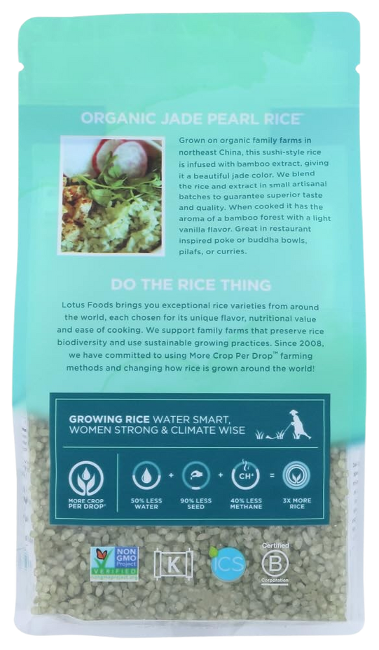 Organic Jade Pearl Rice