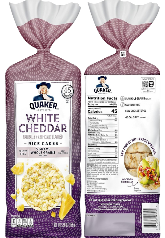 Large Rice Cakes - White Cheddar (3 Pack)