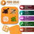 IQ Treat Mat To Reward Dog or Cat - Small Orange