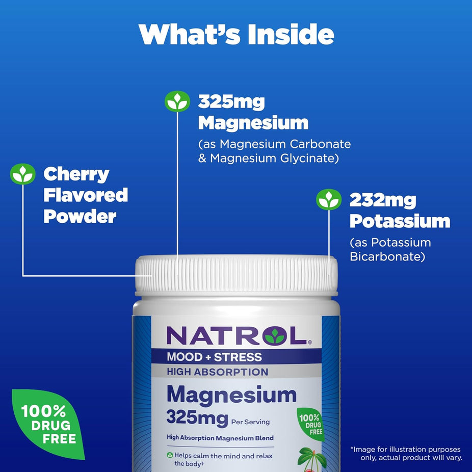  Magnesium 325 mg Cherry-Flavored Powder