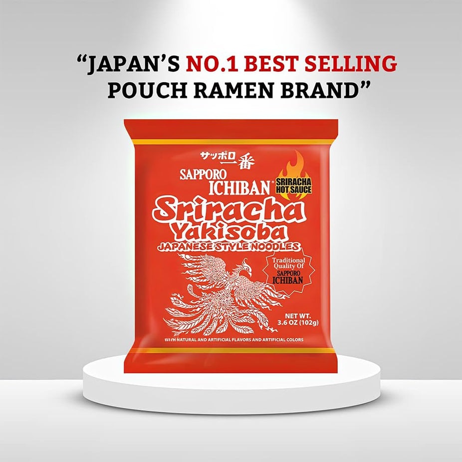 Sriracha Yakisoba Chow Mein Noodles (24 Packs)