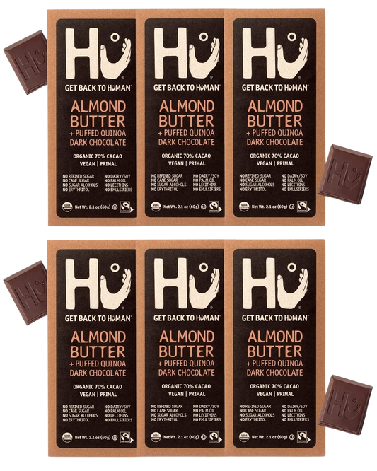 Almond Quinoa Dark Chocolate Bar (6 Pack)