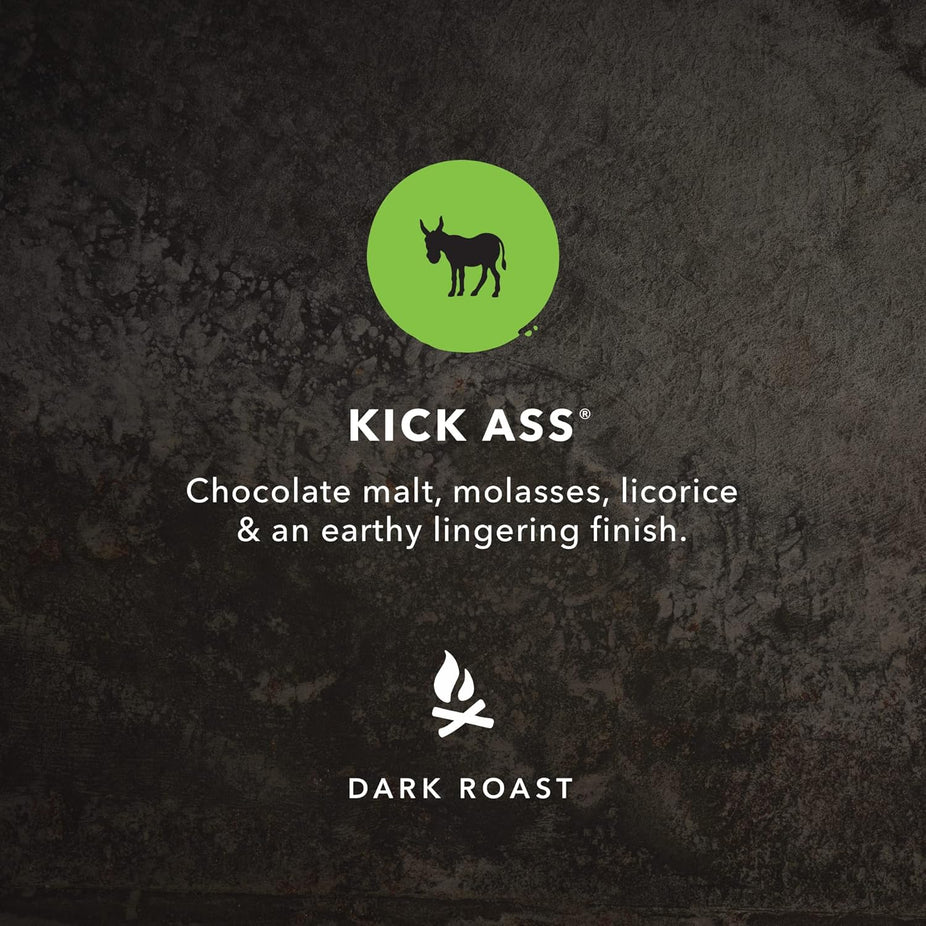 Kick Ass Organic Dark Roast Ground Coffee