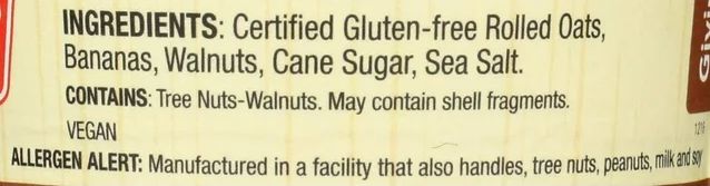 Banana Bread Oatmeal (6 Pack)