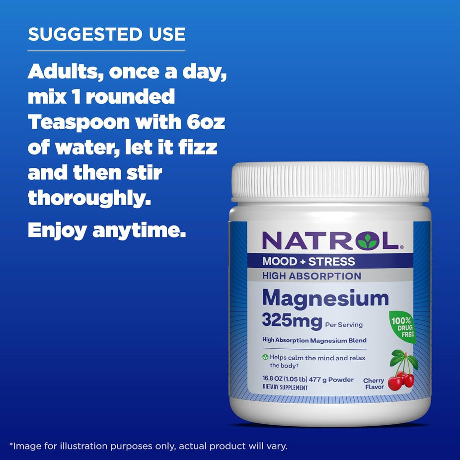  Magnesium 325 mg Cherry-Flavored Powder