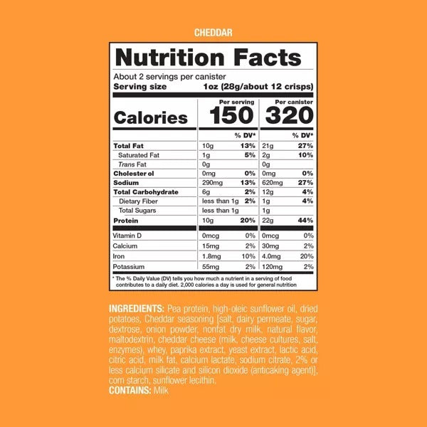 Crisps Protein Chips - Cheddar (2 CT)