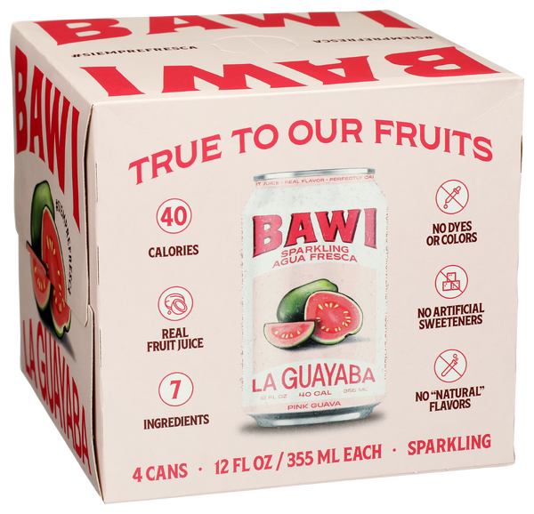 SPARKLING GUAVA AGUA FRESCA 4 PACK - Front - Left - Inner Pack