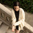 Billie Chunky Boyfriend Cashmere Cardigan