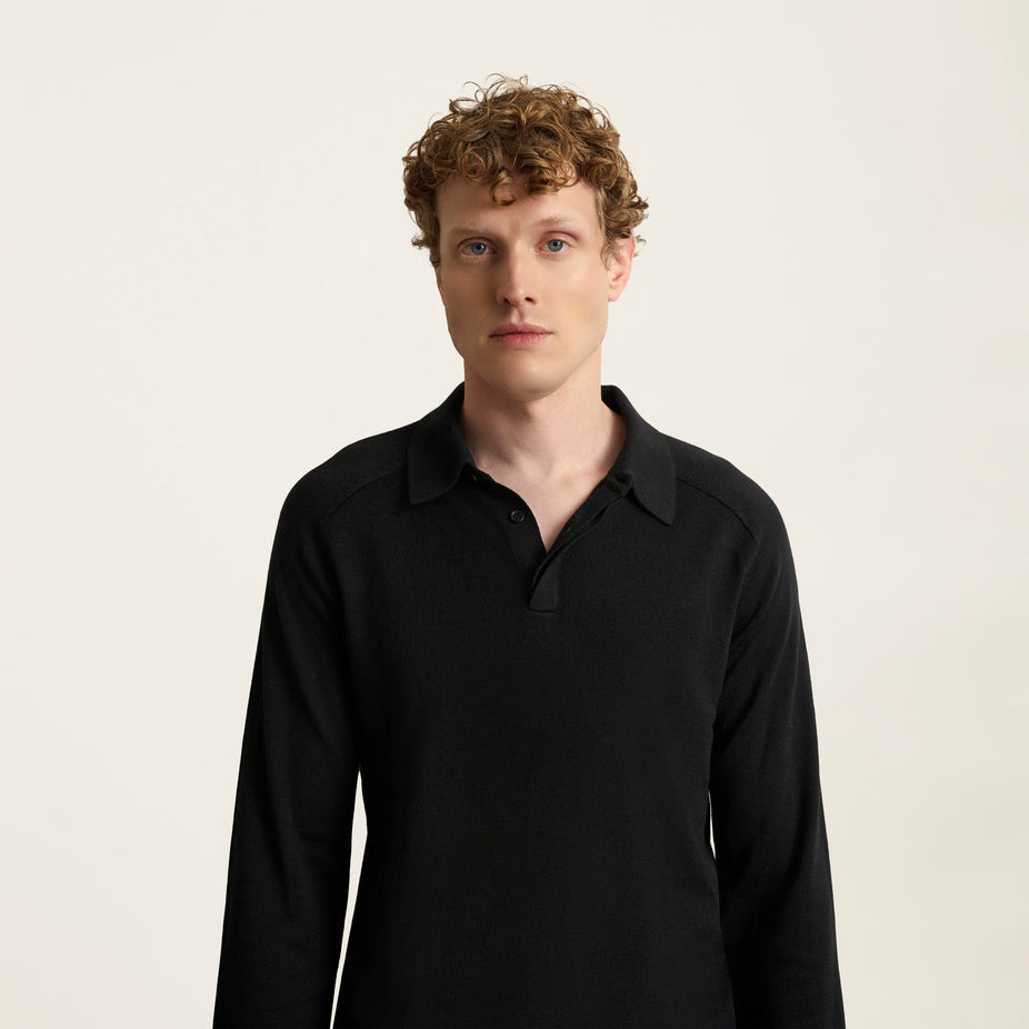 Christopher Featherlight Long Sleeve Polo
