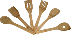 Bamboo Kitchen Utensil (6 Pack)