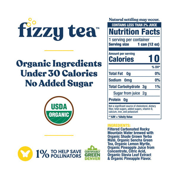 Pineapple & Lemon Myrtle Yerba Mate (4 Pack)