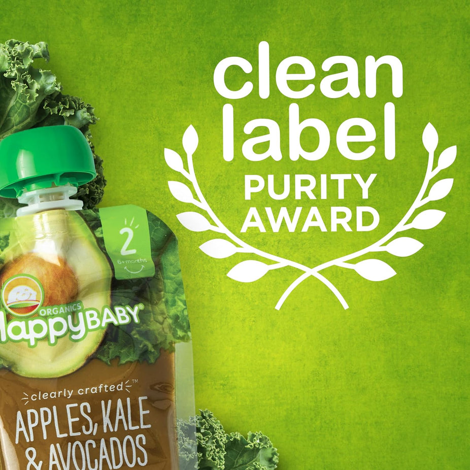Pears, Zucchini & Peas - Stage 2 Baby Food (16 Pack)