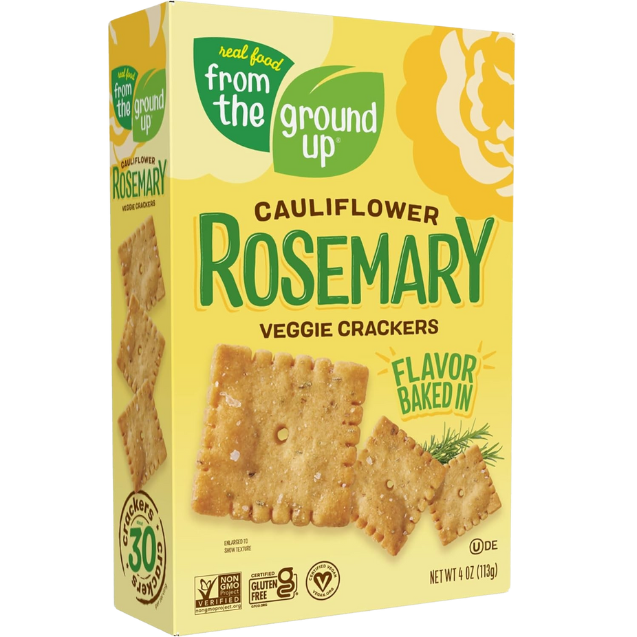 Cauliflower Rosemary Crackers
