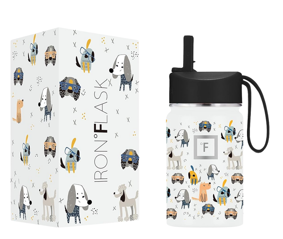 Kids Water Bottle - Puppy Land, 10oz