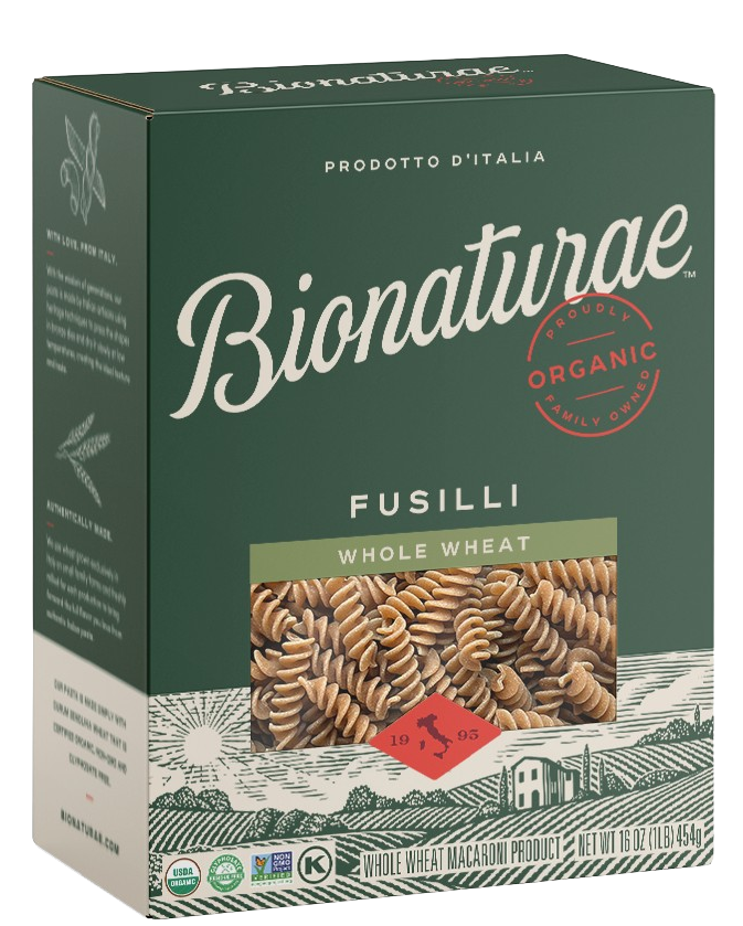 Organic Whole Wheat Fusilli Pasta