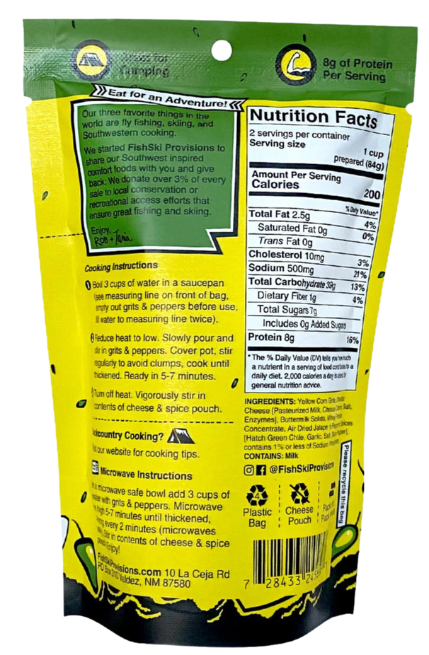 Jalapeno, Hatch Green Chile & Cheddar Easy Grits