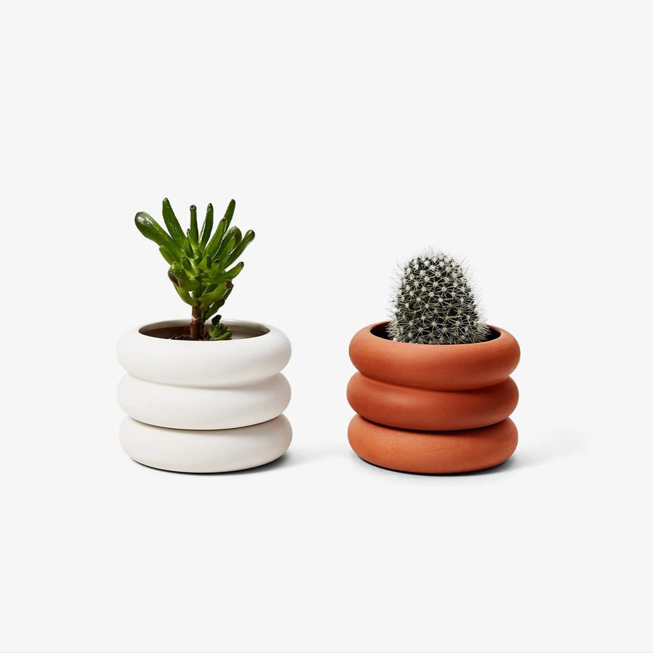Stacking Planter Mini - Short White