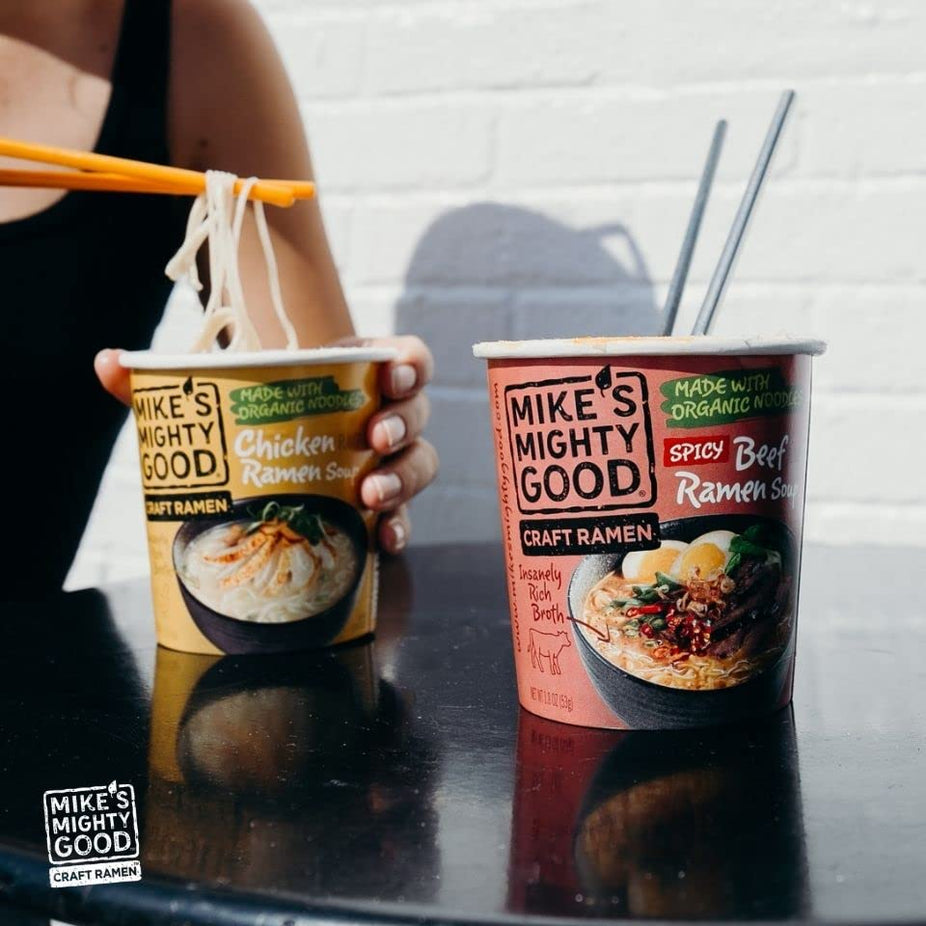 Organic Spicy Beef Flavor Ramen Noodle Soup Cup (6 Pack)