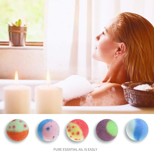 Organic Bubble Bath Bombs Gift Set (10 Pack)